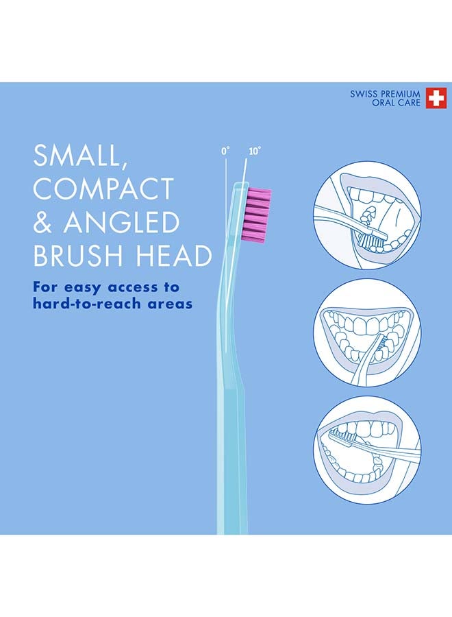 CURAPROX Cs Smart Toothbrush With 7,600 Filaments I Ultra-Soft Manual Brush Promotes Healthier Gums And Teeth I Small Brush Head For Precise Cleaning I Single Pack - Assorted - Image 4